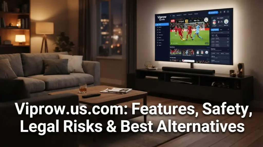 Viprow.us.com: Features, Safety, Legal Risks & Best Alternatives Viprow.us.com review showing features, safety risks, and streaming alternatives
