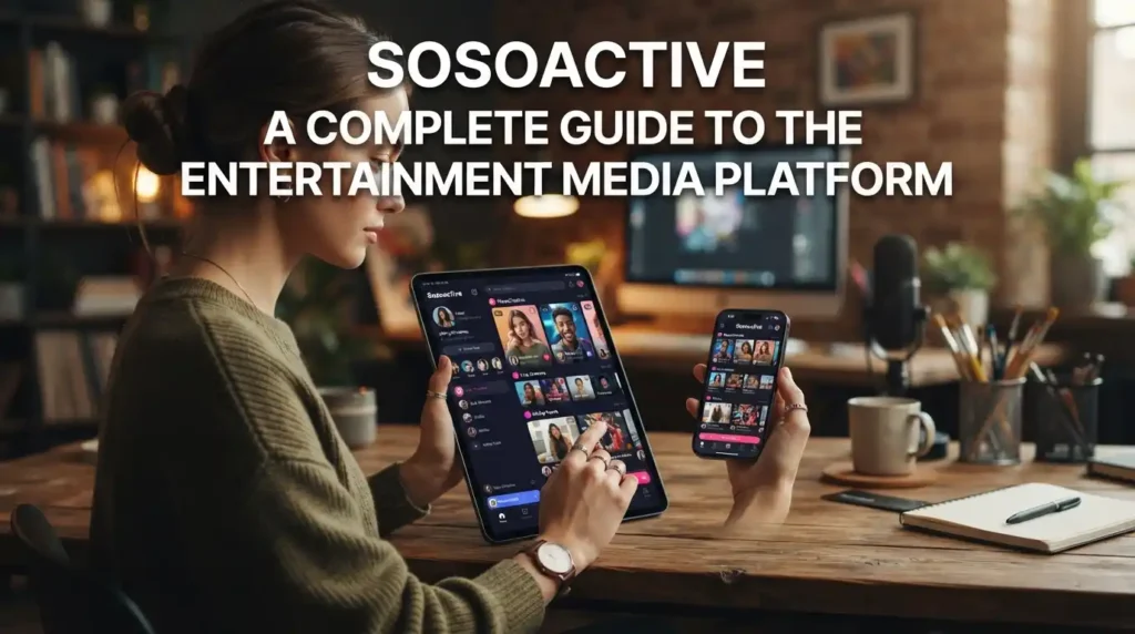Sosoactive entertainment media platform features and content guide